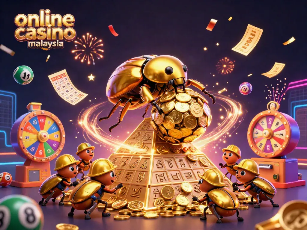 Experience the thrill of online casino malaysia with vibrant lottery scenes and dynamic gaming elements.