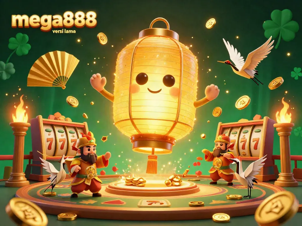 Experience winning thrills with mega888 versi lama in this vibrant casino scene featuring enchanting spirits.