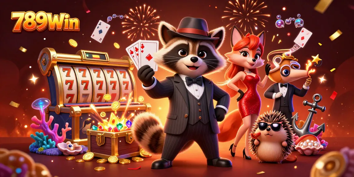 Experience blockbuster winning excitement with 789Win's thrilling gaming scene featuring charismatic characters.