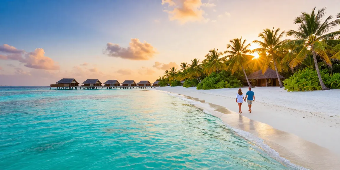 Stunning beach scene evoking wanderlust for tr88 travel adventures and tropical vacations.