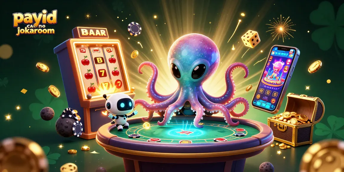 Play exciting games at payid casino jokaroom with a cosmic octopus and thrilling casino elements.