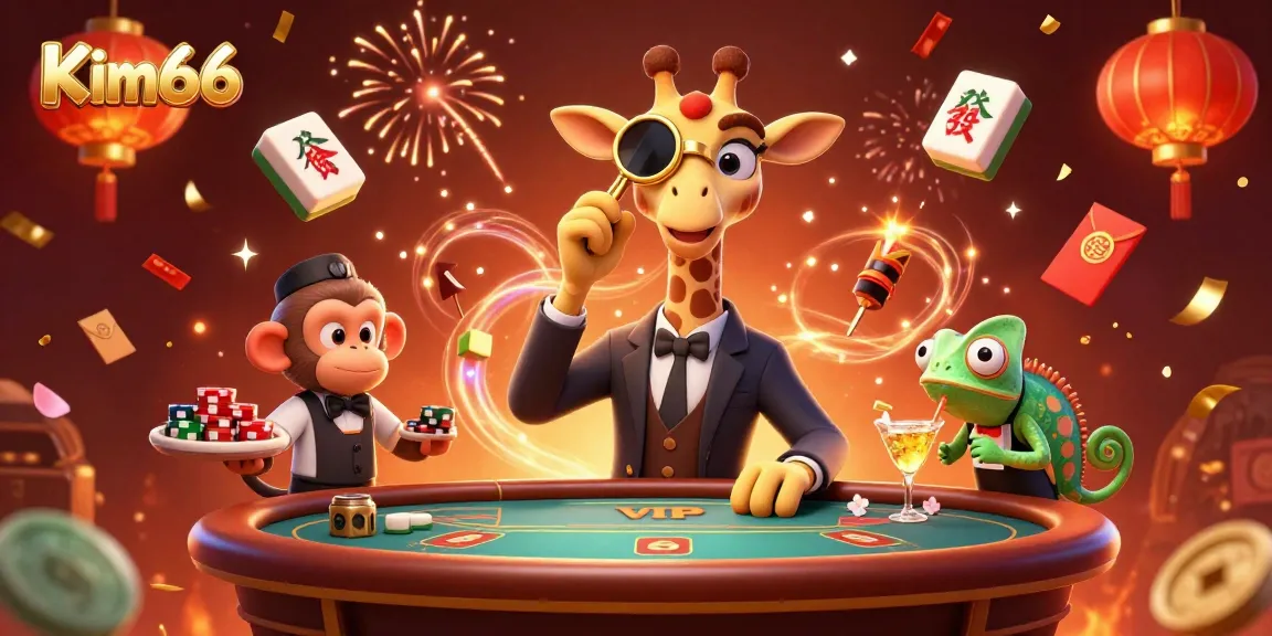 Experience the vibrant thrills of Kim66 with high-roller giraffes and exciting casino action.