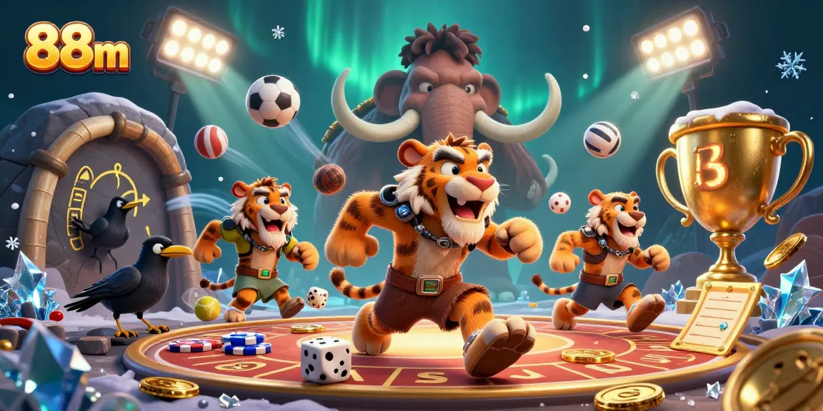 Engage with thrilling games at 88m’s captivating casino showcasing vibrant sports elements.