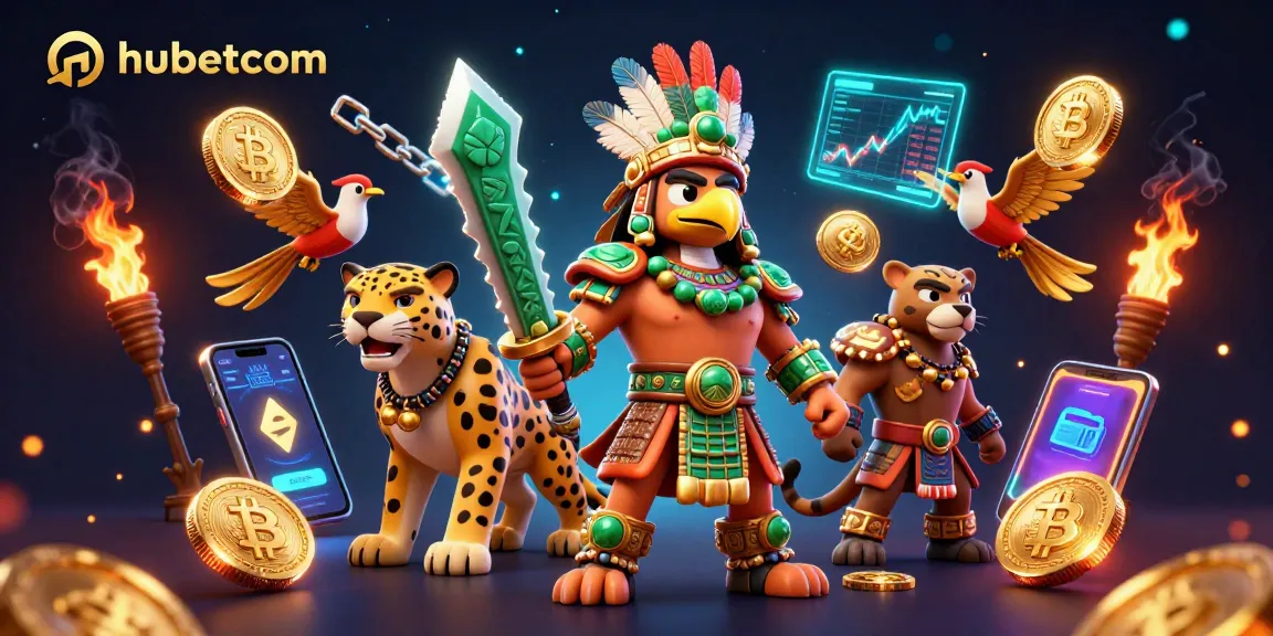 Engage with the vibrant hubetcom scene showcasing casino elements and digital coins.
